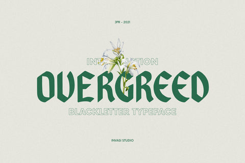 Overgreed - Rounded Blackletter