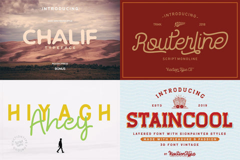 VT Treasure Font Bundle