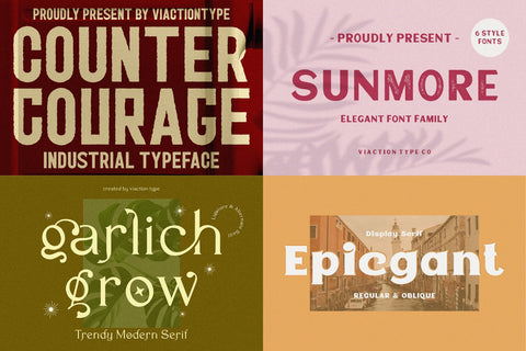 VT Treasure Font Bundle