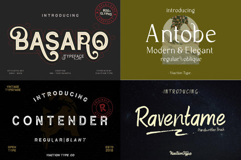 VT Treasure Font Bundle