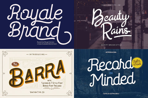 VT Treasure Font Bundle