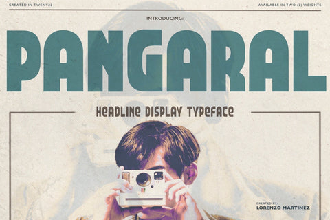 Pangaral- Headline Display Typeface