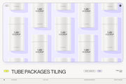 Paper Tube Package Mockup Set 1