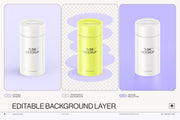 Paper Tube Package Mockup Set 1