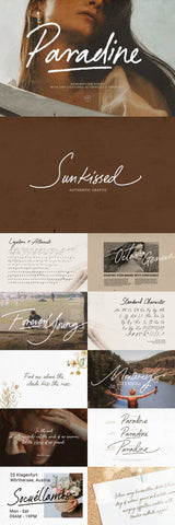 The Cursive Font Collection