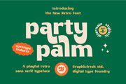 Party Palm Retro Font