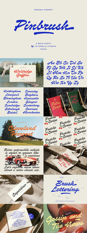 The Cursive Font Collection