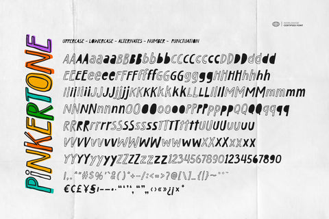 Pinkertone - Artsy Font