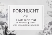 Porchlight classic serif font