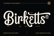 Birketts Font