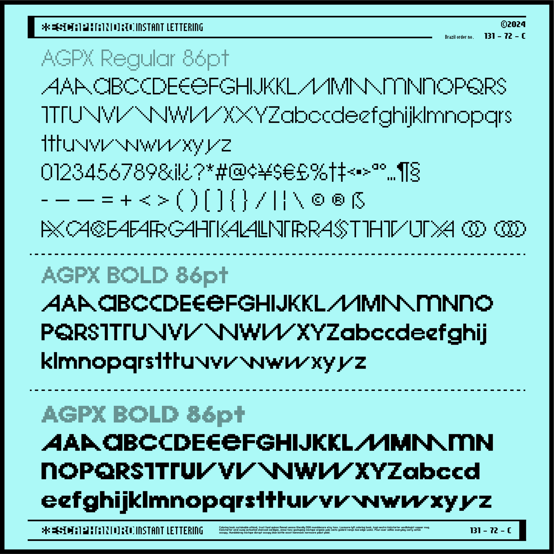 AGPX - Pixel Display Typeface – Pixel Surplus