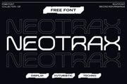 Neotrax - Free Futuristic Techno Display Font