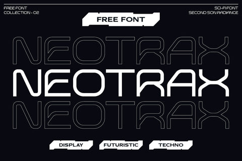 Neotrax - Free Futuristic Techno Display Font - Pixel Surplus