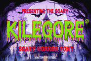 VT Kilegore - Scary Horror Font