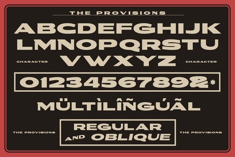 Provisions - Industrial Retro Typeface
