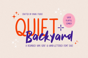 Quiet Backyard Font Duo - Pixel Surplus