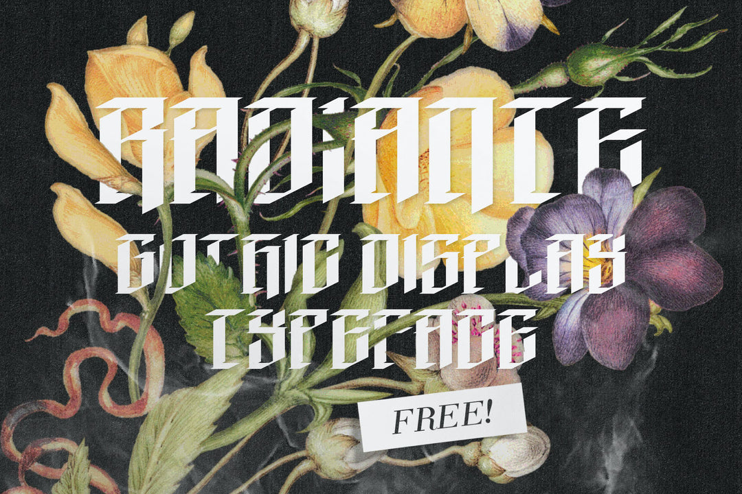 Radiante - Free Gothic Display Typeface – Pixel Surplus