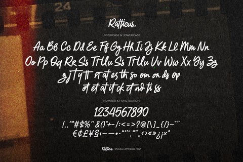 Ratticus - Stylish Lettering Font