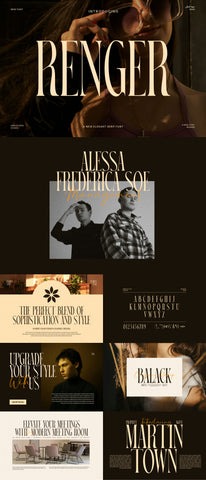 The Striking Serif Font Collection