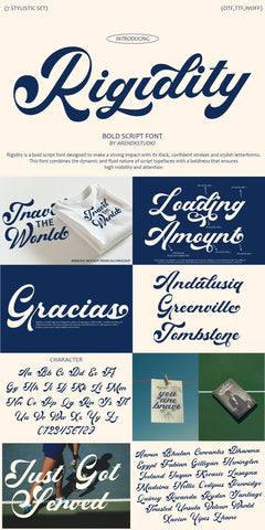 The Cursive Font Collection