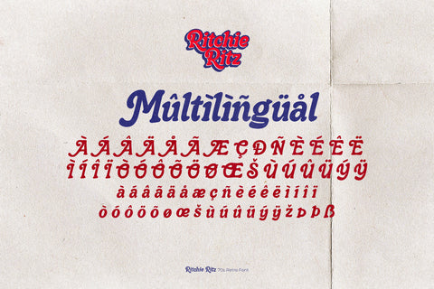 Ritchie Ritz - 70s Retro Font