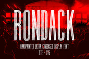 Rondack SVG - Hand Painted Ultra Condensed Font