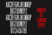 Rondack SVG - Hand Painted Ultra Condensed Font