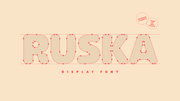 Ruska - Free Rounded Display Font