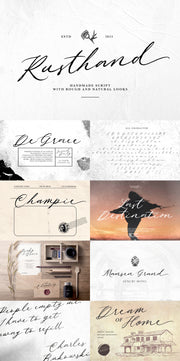 The Cursive Font Collection