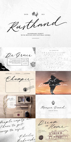 The Cursive Font Collection