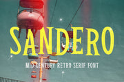 Sandero - Mid-Century Retro Serif Font - Pixel Surplus