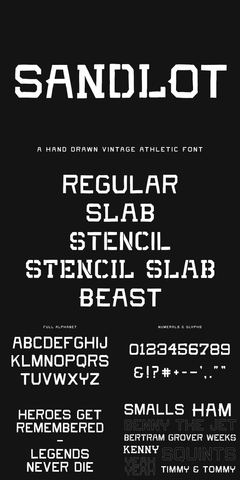 The Athletic Font Collection