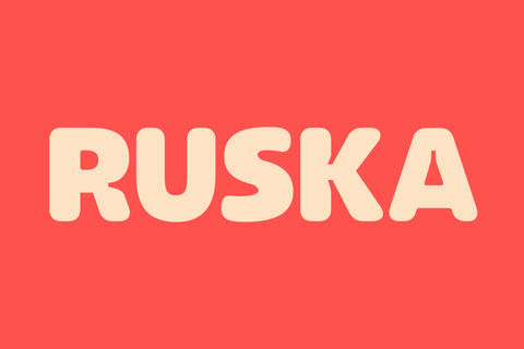 Ruska - Free Rounded Display Font