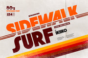 Sidewalk Surf - 80s Retrowave Font