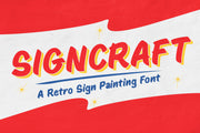Signcraft - Retro Sign Painting Font