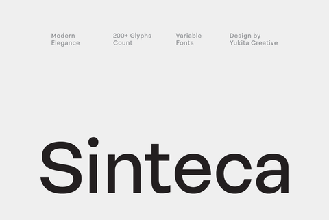 Sinteca Sans Serif - Pixel Surplus