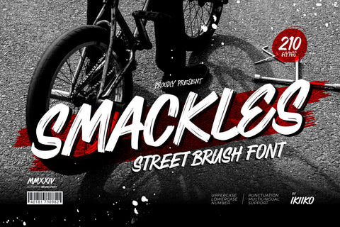 Smackles - Street Brush Font