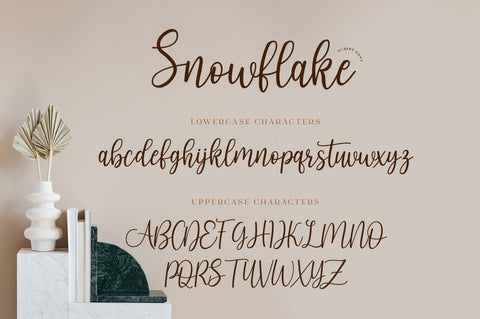 Snowflake - Script Font