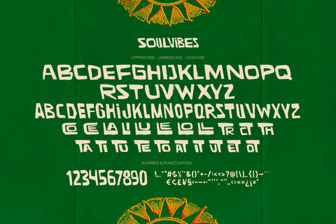 Soulvibes - Handmade Linocut Font