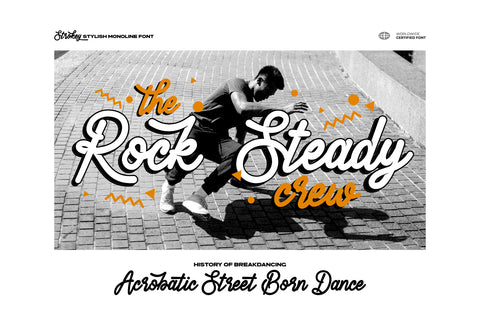 Strokey - Stylish Monoline Font