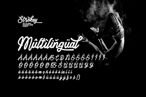 Strokey - Stylish Monoline Font