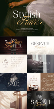 The Enchanted Wedding Font Collection