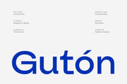 Guton Sans Serif Family