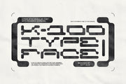 K-100 Font a Pixelated Modular Font