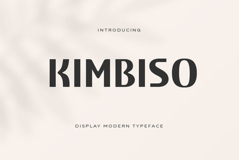 Kimbiso Modern Display Font