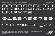 R-P Font - a Pixelated Modular Font