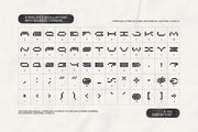 K-100 Font a Pixelated Modular Font