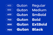 Guton Sans Serif Family