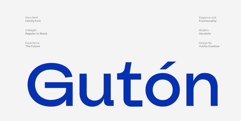 Guton Sans Serif Family