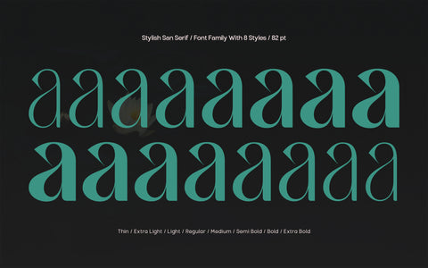 TBJ Milky – 8 Styles Boldly Sans - Pixel Surplus